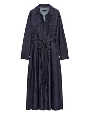 zara belted denim dress Zara belted denim dress